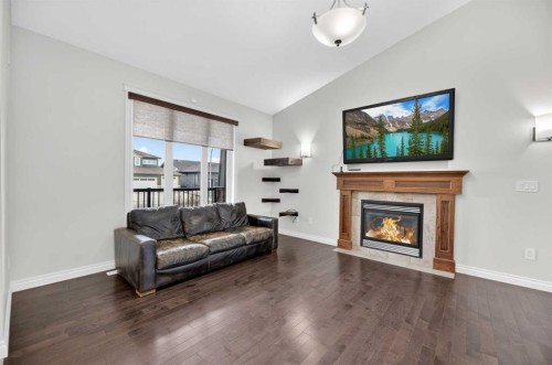 17 Viceroy Crescent, Olds, AB - Indoor Photo Showing Living Room With Fireplace