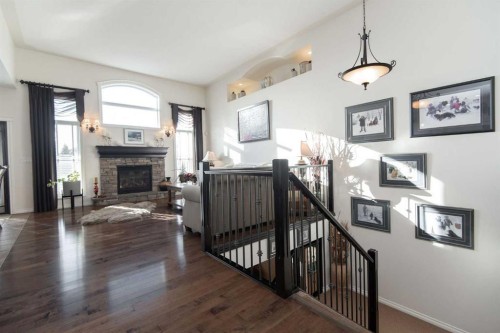 15 Volk Place, Red Deer, AB - Indoor With Fireplace