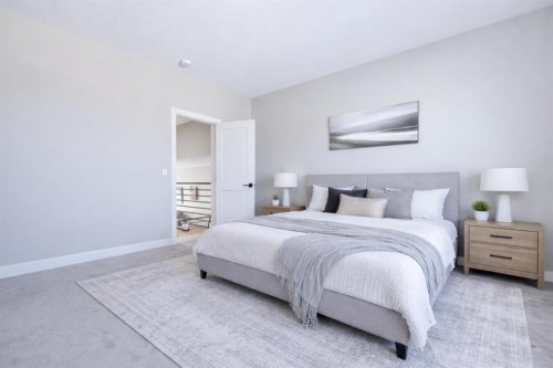 130 Mitchell Crescent, Blackfalds, AB - Indoor Photo Showing Bedroom