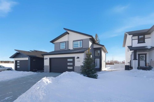 130 Mitchell Crescent, Blackfalds, AB - Outdoor With Facade