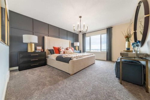 571 Buffaloberry Manor Se, Calgary, AB - Indoor Photo Showing Bedroom