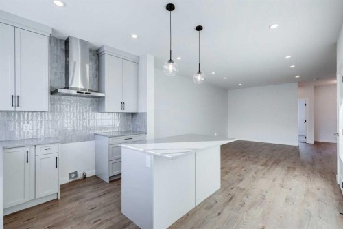 77 Savanna Place Ne, Calgary, AB - Indoor Photo Showing Kitchen With Upgraded Kitchen