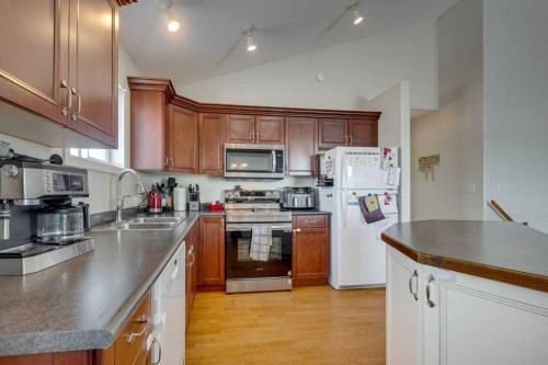 224 Iverson Close, Red Deer, AB - Indoor Photo Showing Kitchen With Double Sink