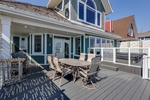384 Marina Bay Place, Sylvan Lake, AB - Outdoor With Deck Patio Veranda With Exterior