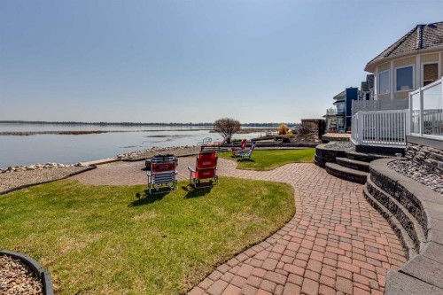 384 Marina Bay Place, Sylvan Lake, AB - Outdoor With Body Of Water With Deck Patio Veranda With View