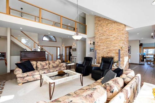 248 Lakeshore Drive, Grandview, AB - Indoor Photo Showing Living Room With Fireplace