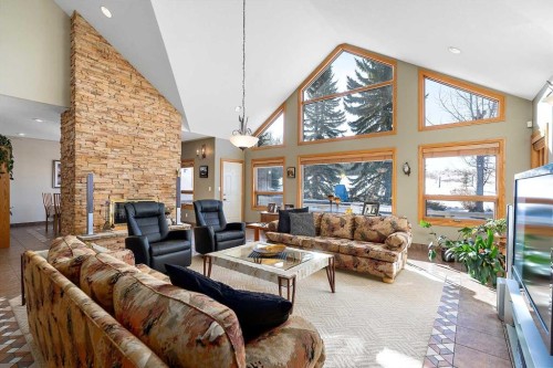 248 Lakeshore Drive, Grandview, AB - Indoor Photo Showing Living Room With Fireplace