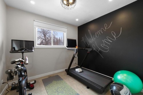 3630 Erickson Drive, Camrose, AB - Indoor Photo Showing Gym Room