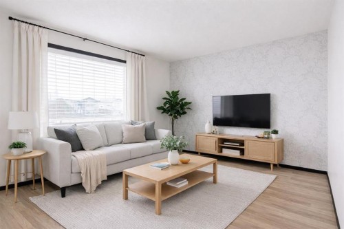 16 Johnson Close, Penhold, AB - Indoor Photo Showing Living Room