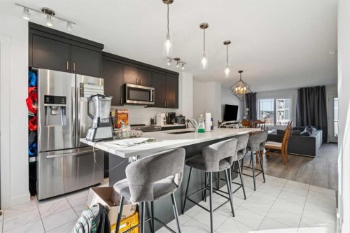 277 Auburn Meadows Drive Se, Calgary, AB - Indoor Photo Showing Kitchen With Stainless Steel Kitchen With Upgraded Kitchen