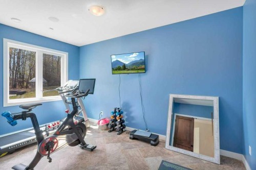 385069 Range Road 5-0, Rural Clearwater County, AB - Indoor Photo Showing Gym Room