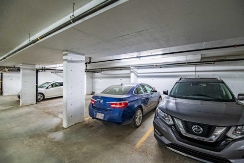 412-5213 61 Street, Red Deer, AB - Indoor Photo Showing Garage