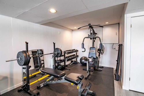 45 Sherwood Crescent, Red Deer, AB - Indoor Photo Showing Gym Room