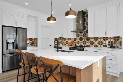 244 Emerald Drive, Red Deer, AB - Indoor Photo Showing Kitchen With Upgraded Kitchen