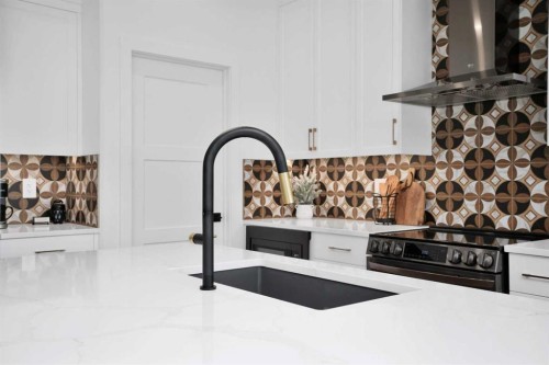 244 Emerald Drive, Red Deer, AB - Indoor Photo Showing Kitchen With Upgraded Kitchen