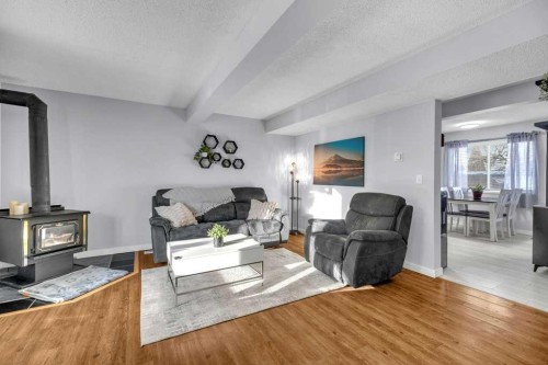5 Erickson Drive, Red Deer, AB - Indoor Photo Showing Living Room With Fireplace