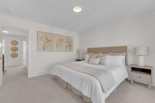 107 Hampton Crescent, Sylvan Lake, AB - Indoor Photo Showing Bedroom