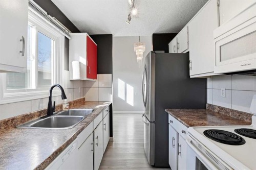 46 Duncan Crescent, Red Deer, AB - Indoor Photo Showing Kitchen With Double Sink
