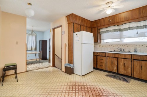4210 69 Street, Camrose, AB - Indoor Photo Showing Kitchen With Double Sink