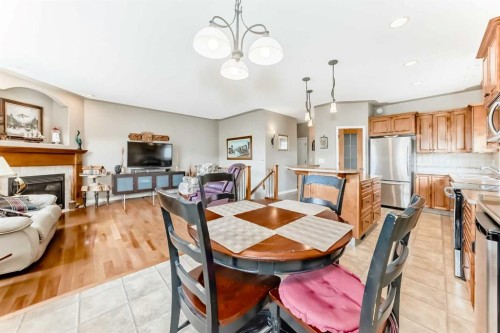 8 Filbert Close, Sylvan Lake, AB - Indoor Photo Showing Other Room With Fireplace