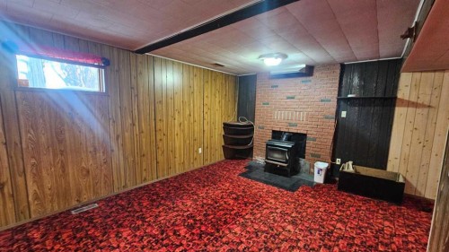 4618 Westminster Avenue, Coronation, AB - Indoor With Fireplace