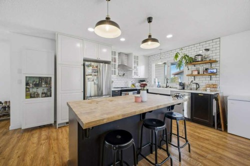 124 Martin Close, Red Deer, AB - Indoor Photo Showing Kitchen With Upgraded Kitchen