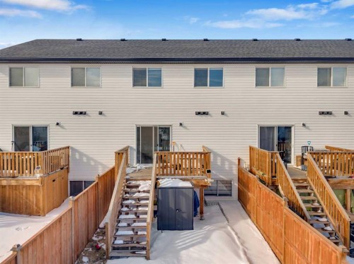 182 Ava Crescent, Blackfalds, AB - Outdoor With Deck Patio Veranda With Exterior