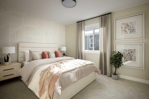 109 Belmont Path Sw, Calgary, AB - Indoor Photo Showing Bedroom