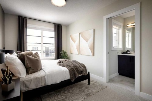 109 Belmont Path Sw, Calgary, AB - Indoor Photo Showing Bedroom