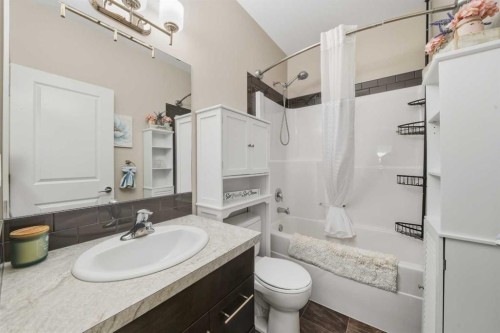 22 Mackenzie Ranch Way, Lacombe, AB - Indoor Photo Showing Bathroom