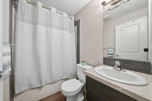 22 Mackenzie Ranch Way, Lacombe, AB - Indoor Photo Showing Bathroom