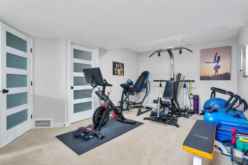 38 Overand Place, Red Deer, AB - Indoor Photo Showing Gym Room