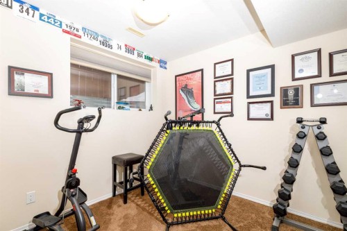 37 Regatta Way, Sylvan Lake, AB - Indoor Photo Showing Gym Room