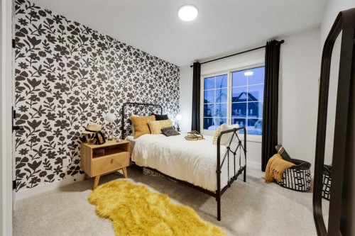 73 Sora Gate Se, Calgary, AB - Indoor Photo Showing Bedroom