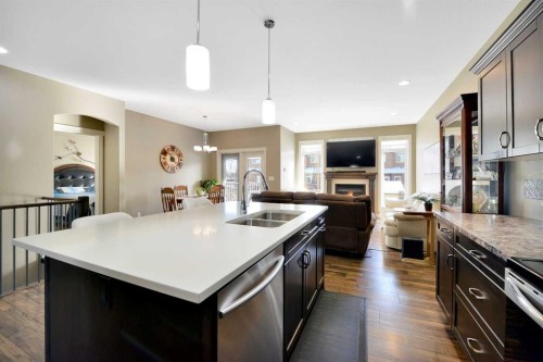12 Rosse Place, Sylvan Lake, AB - Indoor Photo Showing Kitchen With Double Sink With Upgraded Kitchen