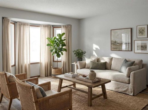 25 Winston Place, Blackfalds, AB - Indoor Photo Showing Living Room