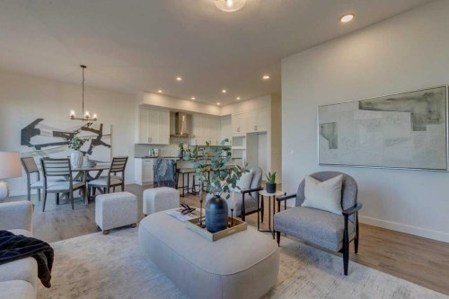 56 Dawson Wharf Mount, Chestermere, AB - Indoor Photo Showing Living Room