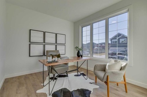 56 Dawson Wharf Mount, Chestermere, AB - Indoor Photo Showing Office