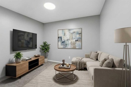 310-3 Broadway Rise, Sylvan Lake, AB - Indoor Photo Showing Living Room