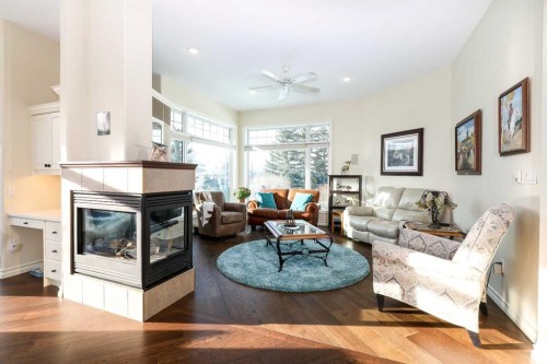 147 Alexander Crescent, Red Deer, AB - Indoor Photo Showing Living Room With Fireplace