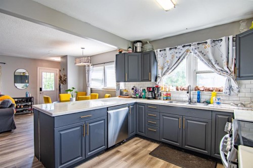 4910 53 Avenue, Rimbey, AB - Indoor Photo Showing Kitchen