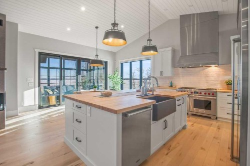 371 Last Chance Way, Norglenwold, AB - Indoor Photo Showing Kitchen With Upgraded Kitchen