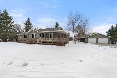 45217 Range Road 202, Rural Camrose County, AB - Outdoor With Deck Patio Veranda With Facade