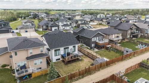 37 Arrowwood Close, Blackfalds, AB - Outdoor With Deck Patio Veranda With View