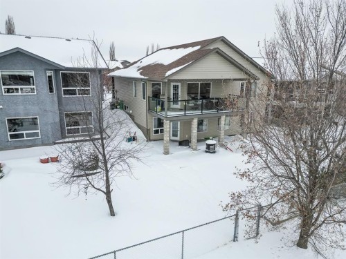 77 Pondside Crescent, Blackfalds, AB - Outdoor With Deck Patio Veranda