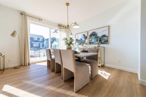 215 Sora Terrace Se, Calgary, AB - Indoor Photo Showing Dining Room