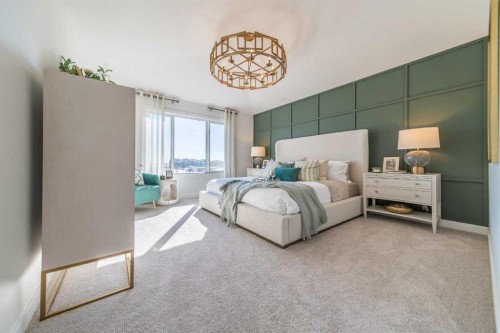 215 Sora Terrace Se, Calgary, AB - Indoor Photo Showing Bedroom