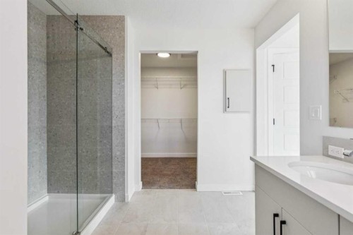 215 Sora Terrace Se, Calgary, AB - Indoor Photo Showing Bathroom