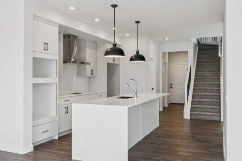 215 Sora Terrace Se, Calgary, AB - Indoor Photo Showing Kitchen With Upgraded Kitchen