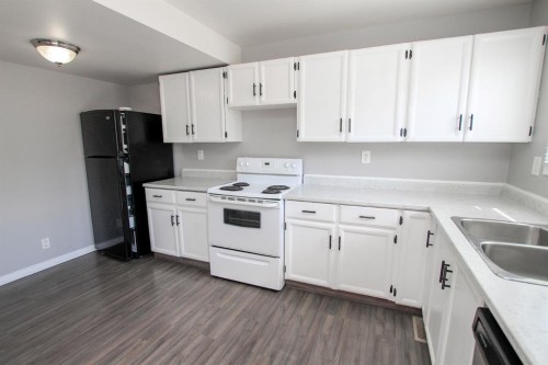 36 Mcblane Close, Red Deer, AB - Indoor Photo Showing Kitchen With Double Sink